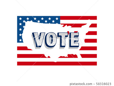 2020 Vote in USA american president banner 2020 Vote in USA american president banner 58316023