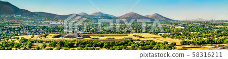View of Teotihuacan in Mexico View of Teotihuacan in Mexico 58316211