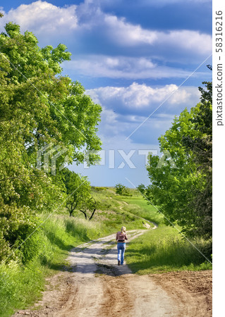 Beautiful landscape in Southern Poland near Walbrzych 58316216