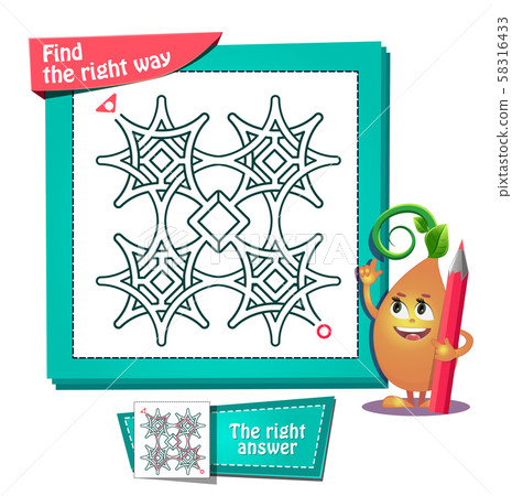 find the right way  maze 58316433