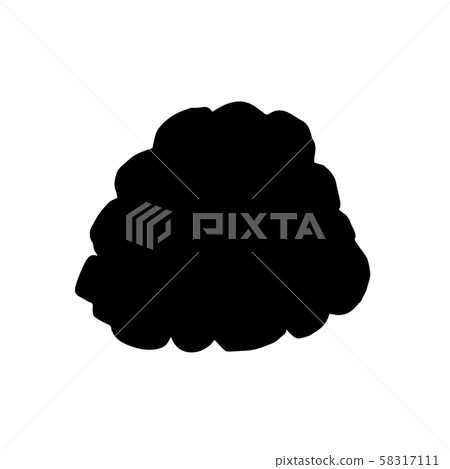 Vector Blackberry healthy food. Black and white engraved ink art. Isolated berry illustration 58317111