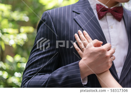 Lovely couple facing each other 58317306