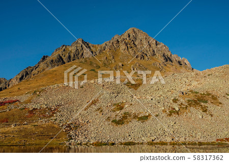 Landscape in the Alps. Col de la Lombarde or Colle della Lombarda high mountain pass Landscape in the Alps. Col de la Lombarde or Colle della Lombarda high mountain pass 58317362