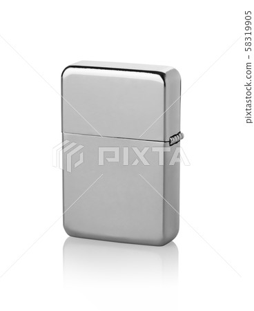 Metal lighter isolated Metal lighter isolated 58319905