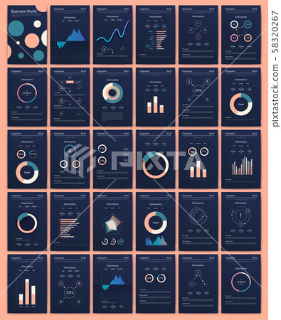 Modern infographic vector concept. Business graphics brochures. Modern infographic vector concept. Business graphics brochures. 58320267