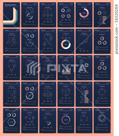 Modern infographic vector concept. Business graphics brochures. Modern infographic vector concept. Business graphics brochures. 58320269