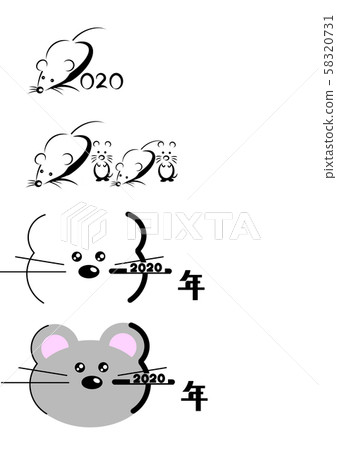 新年賀卡材料 58320731