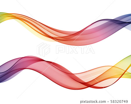 Abstract wave vector background, rainbow waved lines for brochure, website, flyer design. Spectrum 58320749