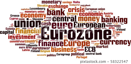 Eurozone word cloud Eurozone word cloud 58322547