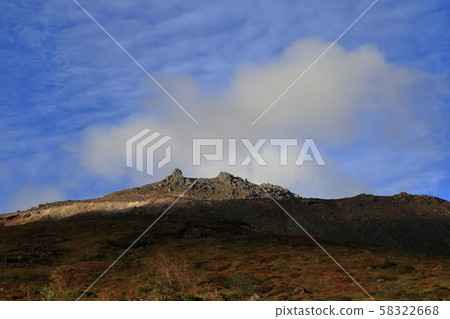 秋天和秋天的落葉那須(Nasu-dake)在山徑上走到我的茶谷(Mine Chaya) 秋天和秋天的落葉那須(Nasu-dake)在山徑上走到我的茶谷(Mine Chaya) 58322668