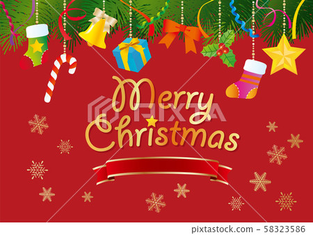 聖誕節背景材料 58323586