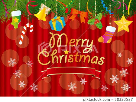 聖誕節背景材料 58323587
