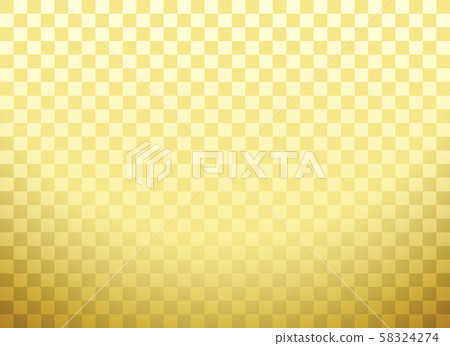 Background: checkered pattern simple gold gold gradation 58324274