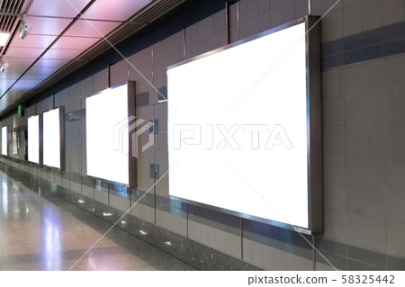 Blank advertising billboard in public, Use for Blank advertising billboard in public, Use for 58325442