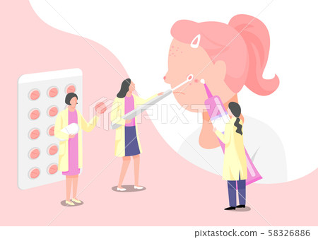 Medical science concept, health care and examination for various diseases illustration 009 58326886