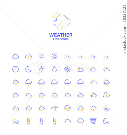 Modern thin line flat design icons set for website and app design 079 Modern thin line flat design icons set for website and app design 079 58327122