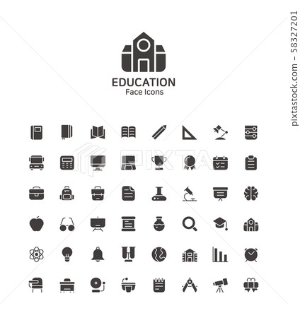 Modern thin line flat design icons set for website and app design 083 58327201
