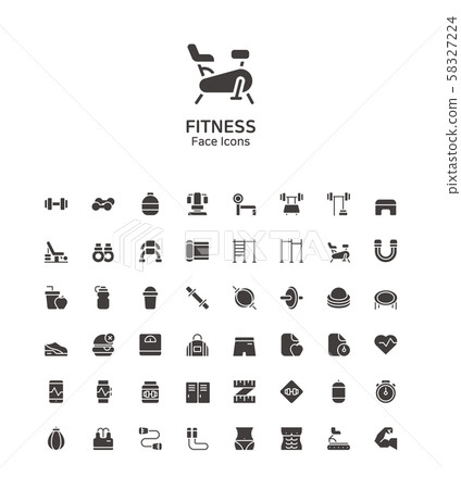 Modern thin line flat design icons set for website and app design 100 58327224
