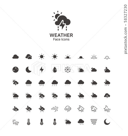 Modern thin line flat design icons set for... - Stock Illustration ...