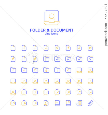 Modern thin line flat design icons set for... - Stock Illustration ...