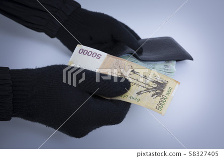 Criminal concept photo, Male Thief in Black Mask 058 Criminal concept photo, Male Thief in Black Mask 058 58327405
