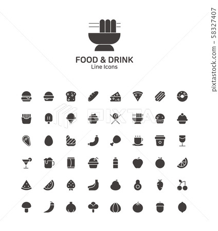 Modern thin line flat design icons set for website and app design 081 58327407
