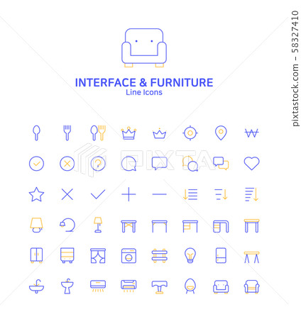 Modern thin line flat design icons set for website and app design 070 Modern thin line flat design icons set for website and app design 070 58327410