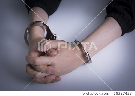 Criminal concept photo, Male Thief in Black Mask 047 58327438