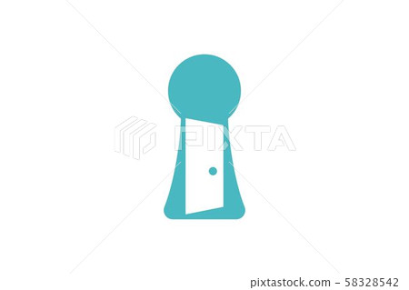 whole key and opened door logo Designs Inspiration whole key and opened door logo Designs Inspiration 58328542