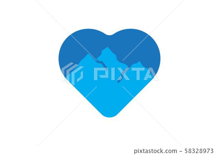 mountain love, climber community logo mountain love, climber community logo 58328973