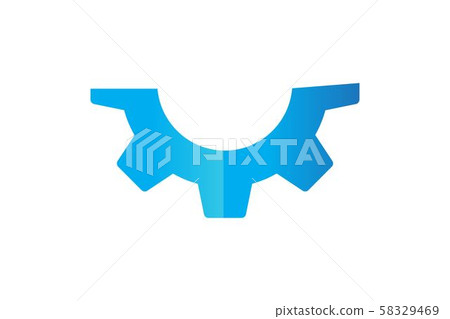 A half of Gear, Service Maintenance Logo Designs A half of Gear, Service Maintenance Logo Designs 58329469