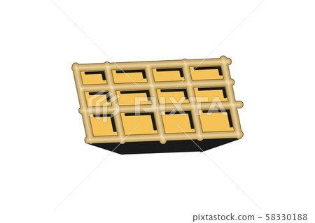 Waffle Logo Designs Inspiration Isolated on White 58330188