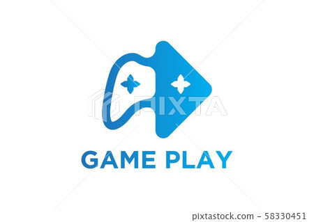 play button and joy stick, gaming logo Designs play button and joy stick, gaming logo Designs 58330451