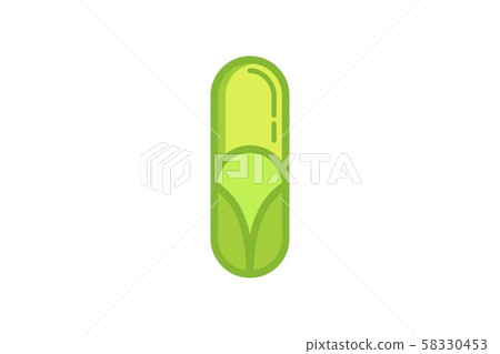 pill. medical logo Designs Inspiration Isolated on pill. medical logo Designs Inspiration Isolated on 58330453