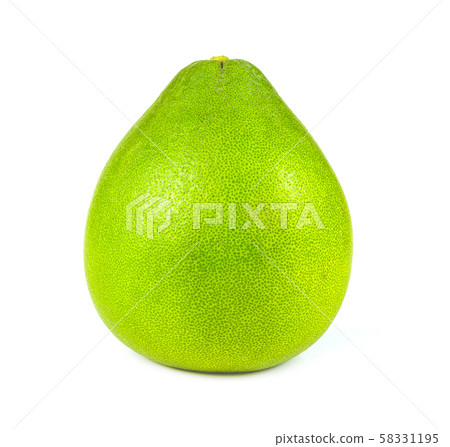 green pomelo isolated on white background 58331195