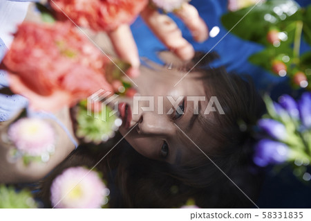 Female beauty flower 58331835