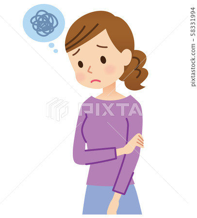 Anxious woman Anxious woman 58331994