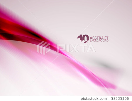 Shiny design wave, color transparent light background. Digital magic futuristic neon color swirl 58335306