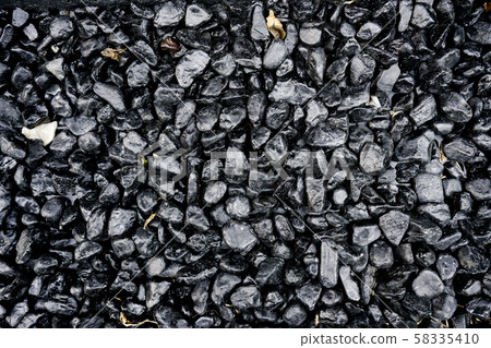 Black stone abstract pattern background Black stone abstract pattern background 58335410