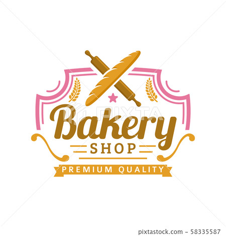 Bakery logo template, vector illustration. Bakery Bakery logo template, vector illustration. Bakery 58335587