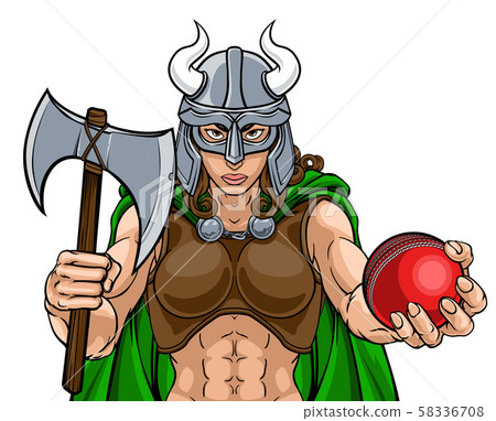 Viking Female Gladiator Cricket Warrior Woman 58336708