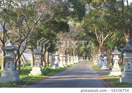 The approach leading to the Cannabis Hiko Shrine 58336754