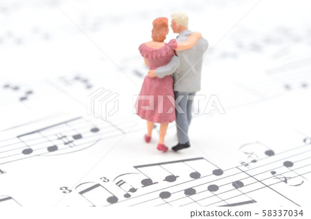 Music score and person Music score and person 58337034