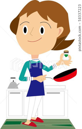 Housewife cooking 58337223
