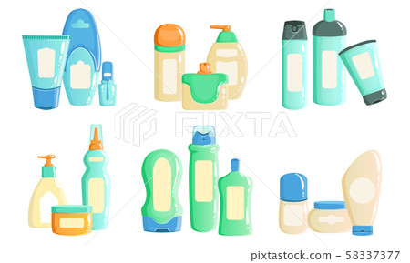 Collection of Cosmetics and Household Chemicals Packaging, Blank Containers, Pump Bottles, Jars 58337377