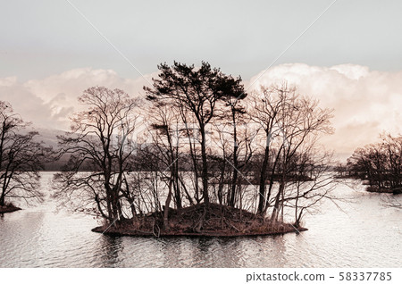 Onuma Koen Quasi -National park lake in peaceful 58337785