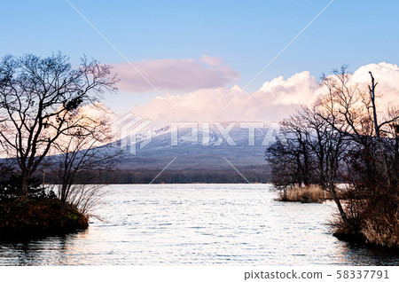 Onuma Koen Quasi -National park lake in peaceful 58337791