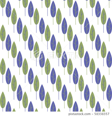 Blue and green tree seamless pattern wallpaper - Stock Illustration ...
