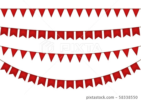 Christmas and new year flag garland. Christmas and new year flag garland. 58338550