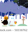 Cat Jack O Lantern enjoys Halloween 14 58338762